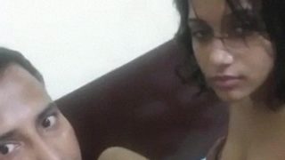 Beautiful Indian Lovers Riding Chudai MMS Video