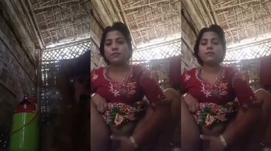 Rajasthani village housewife hot solo sex MMS